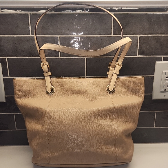 Backpack Designer By Michael Kors In Pink & Tan, Size:Medium